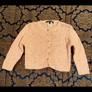 Lili Gaufrette Girl’s Pink Cardigan Size 6